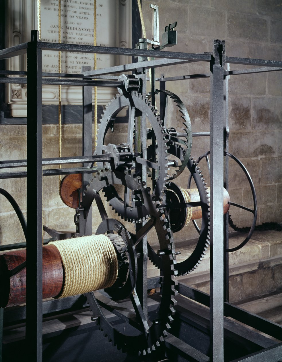Cathedral clock made for the tower in Salisbury Cathedral by English School