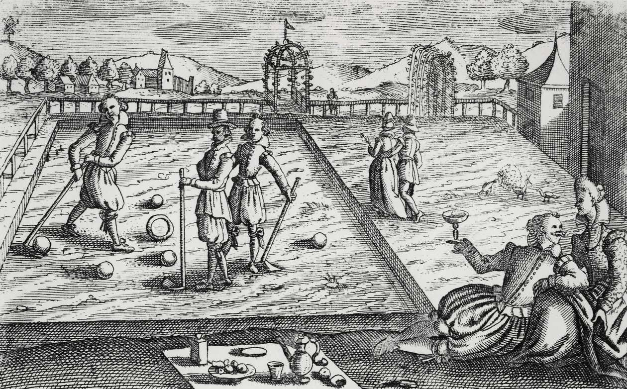 Croquet, c.1650 by English School