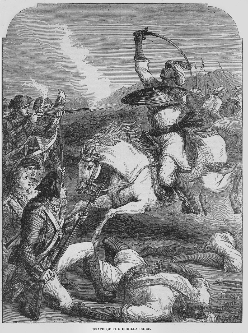 Death of the Rohilla Chief in 1781 by English School