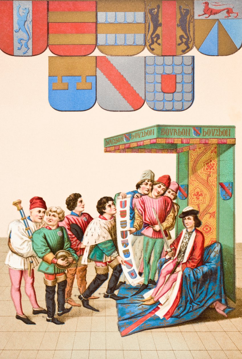 Display of armorial bearings by English School