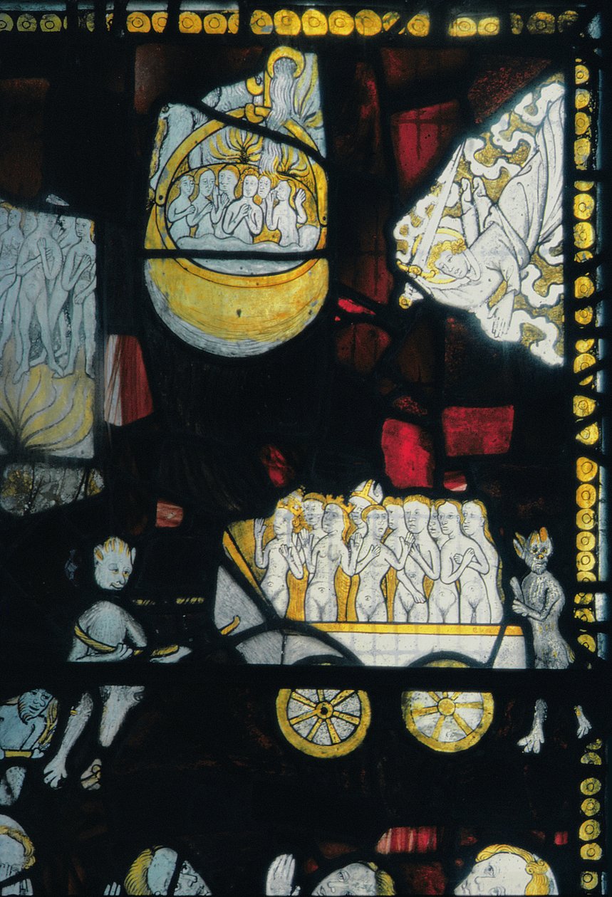 Doom (detail), 15th century by English School