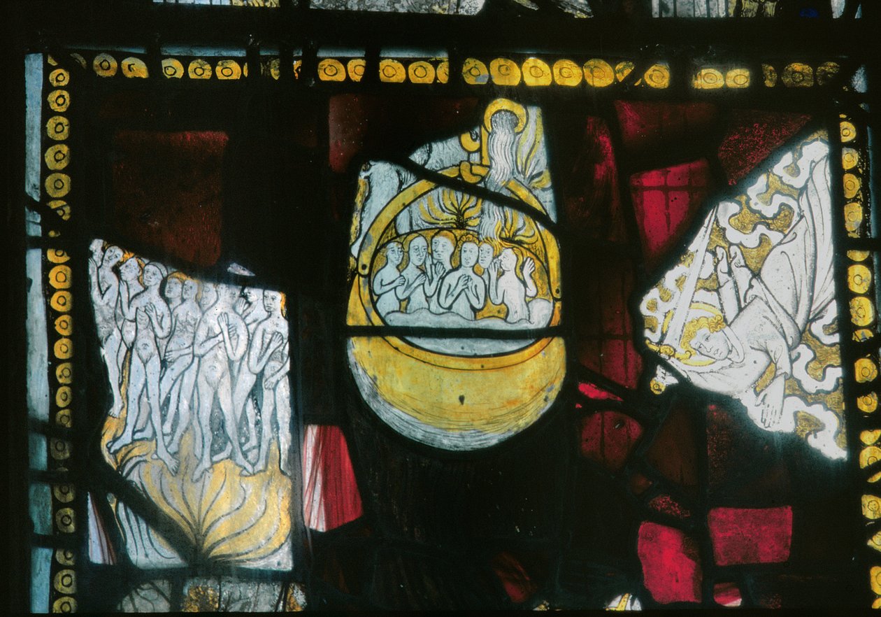Doom (detail), 15th century by English School