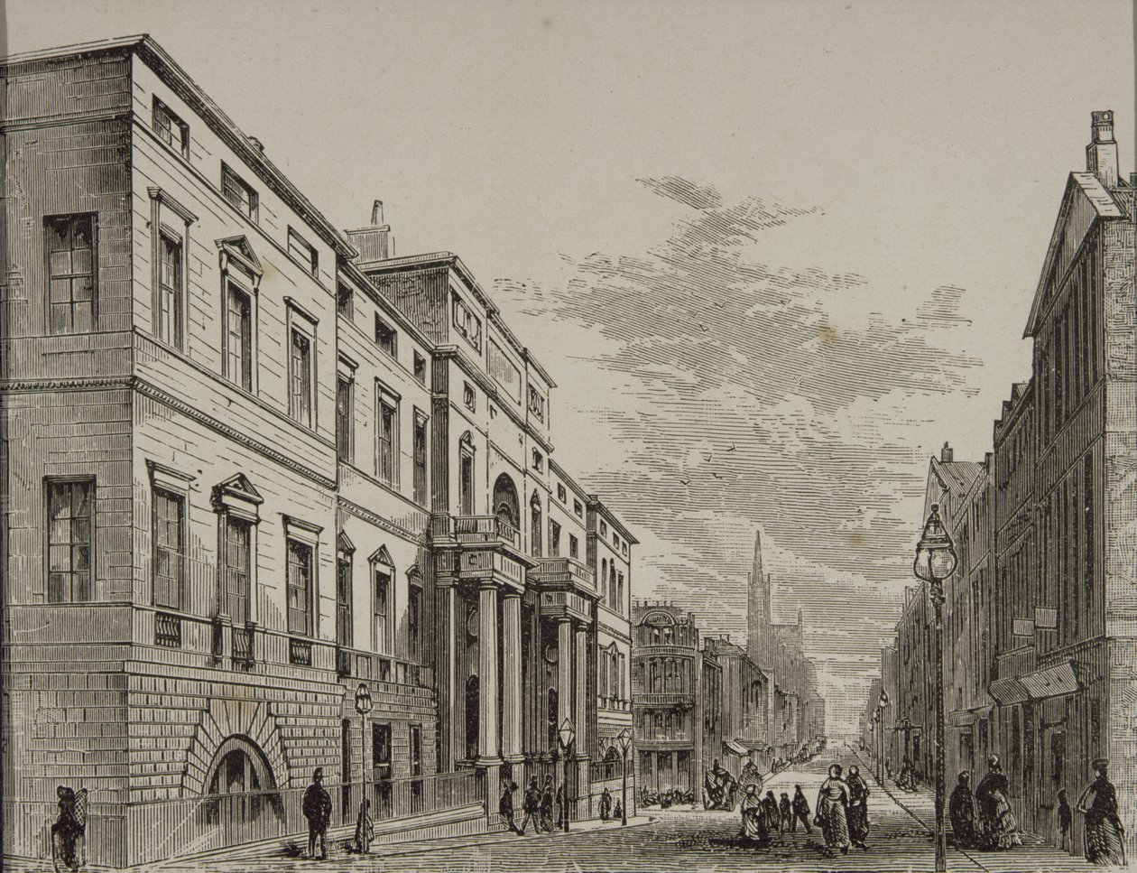 Edinburgh University in c.1880, from 