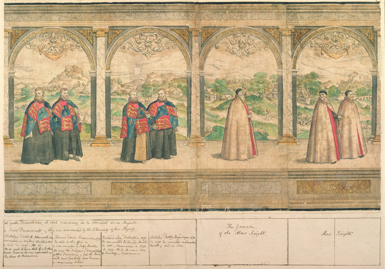 Imaginary Composite Procession of the Knights of the Garter at Windsor (engraved by Marcus Gheeraerts the Elder) by English School
