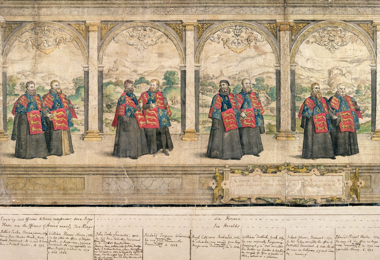 Imaginary Composite Procession of the Order of the Garter at Windsor, engraved by Marcus Gheeraerts by English School