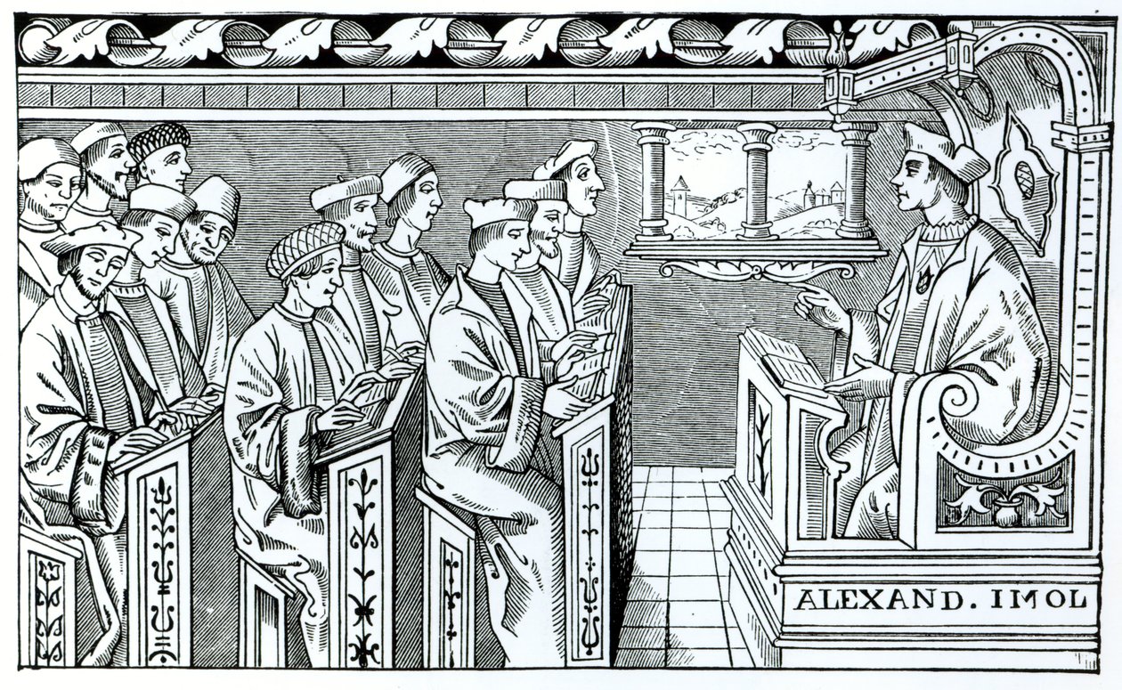Interior of a School, illustration from 