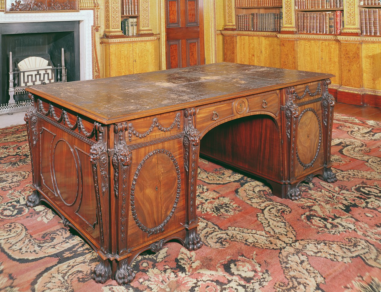 Library table, 1767 by English School