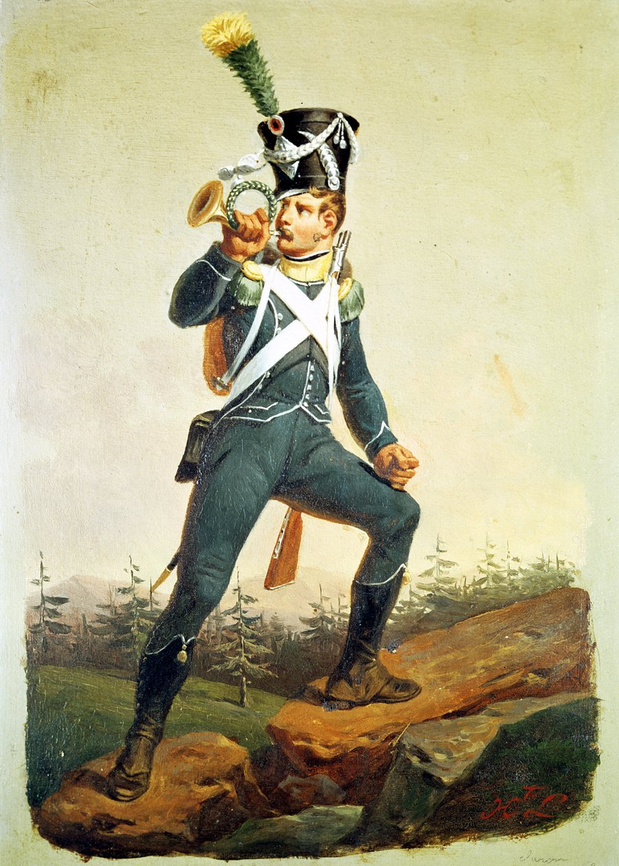 Light Infantry Ensign, 1811 by English School