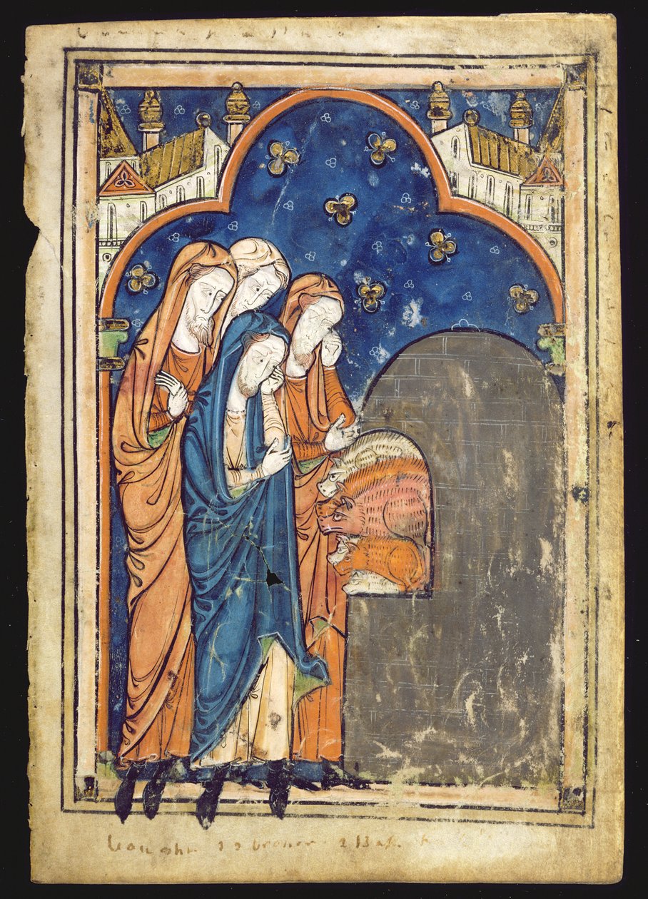 Apocryphal Story of the Infant Jesus Turning His Playmates into Pigs, Leaf from a Psalter by English School