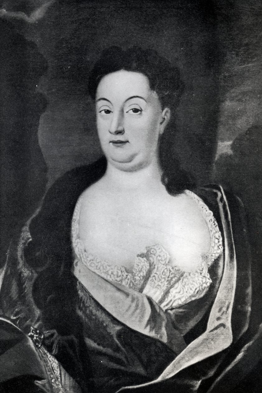 Portrait of Countess Ehrengard Melusina von der Schulenburg, Duchess of Kendal (1667-1743) by English School