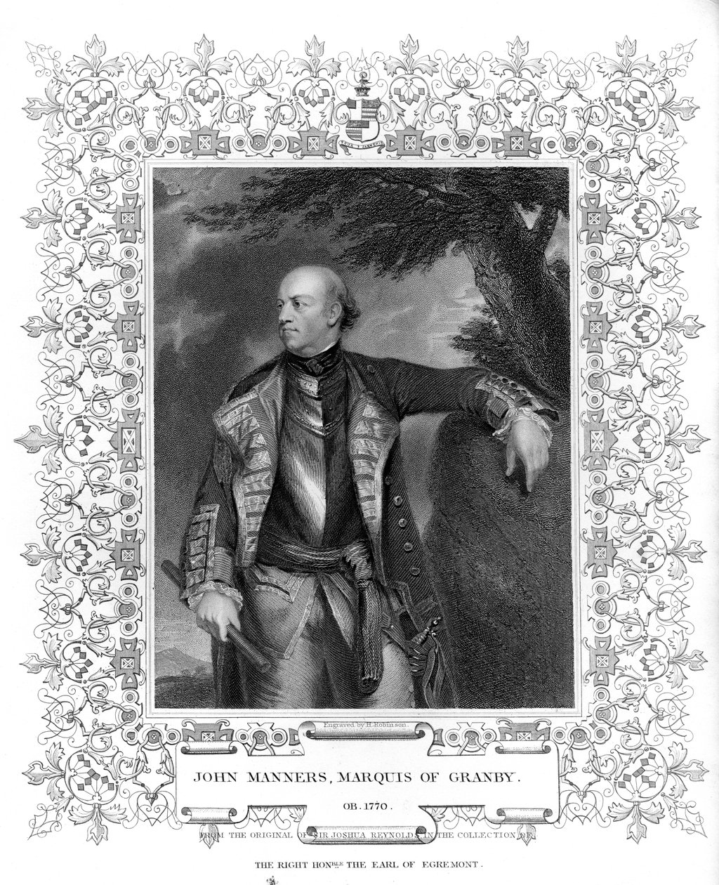 Portrait of John Manners, Marquis of Granby by English School