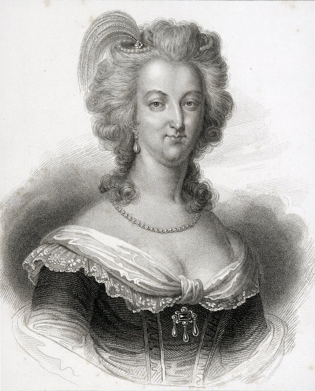 Portrait of Marie-Antoinette by English School