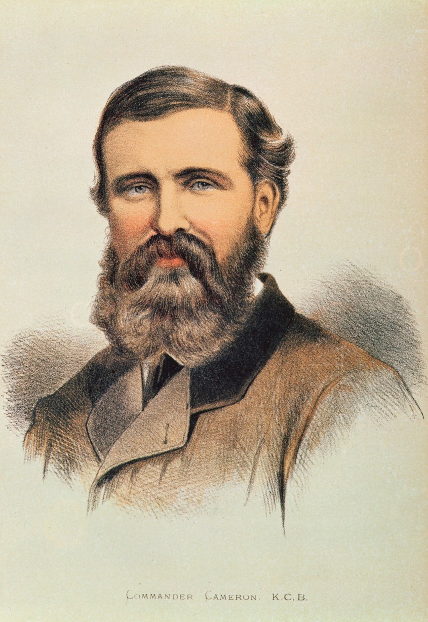 Portrait of Verney Lovett Cameron (1844-94), English Explorer by English School