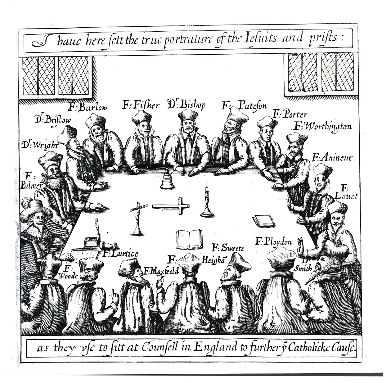 Portraits of the Jesuits and Priests as They Use to Sit in Counsel in ...