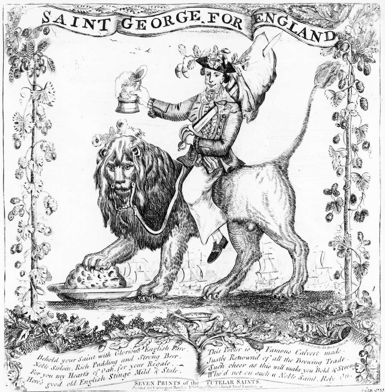 Saint George for England, 1781 by English School
