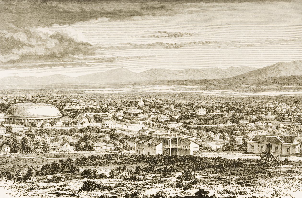 Salt Lake City in c.1870, from 