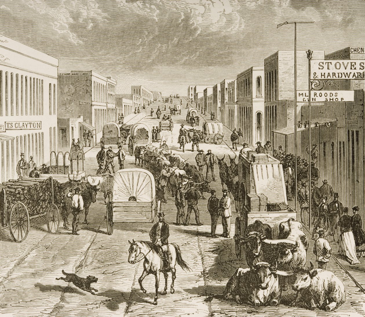 Street in Denver, Colorado, from 
