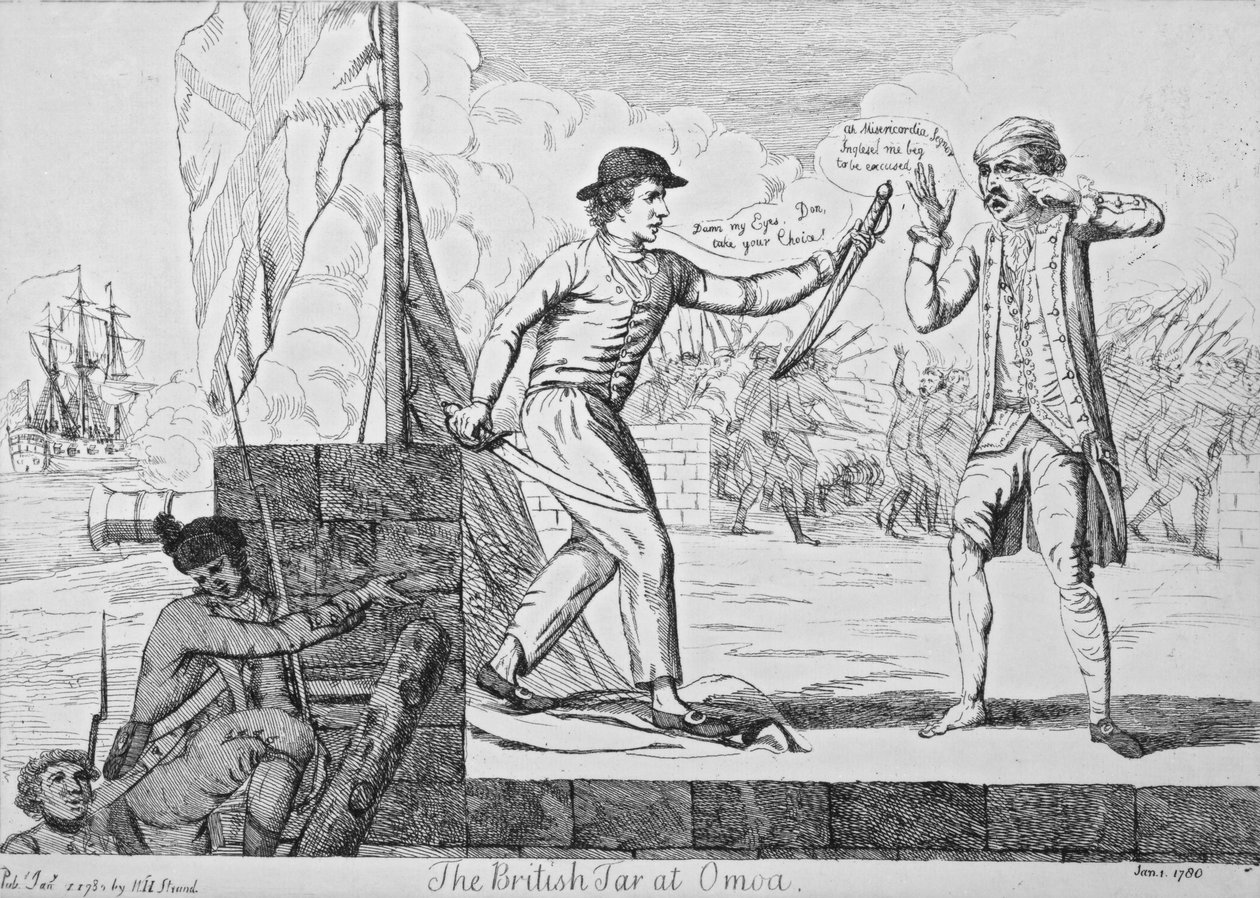 The British Tar at Omoa, 1780 by English School