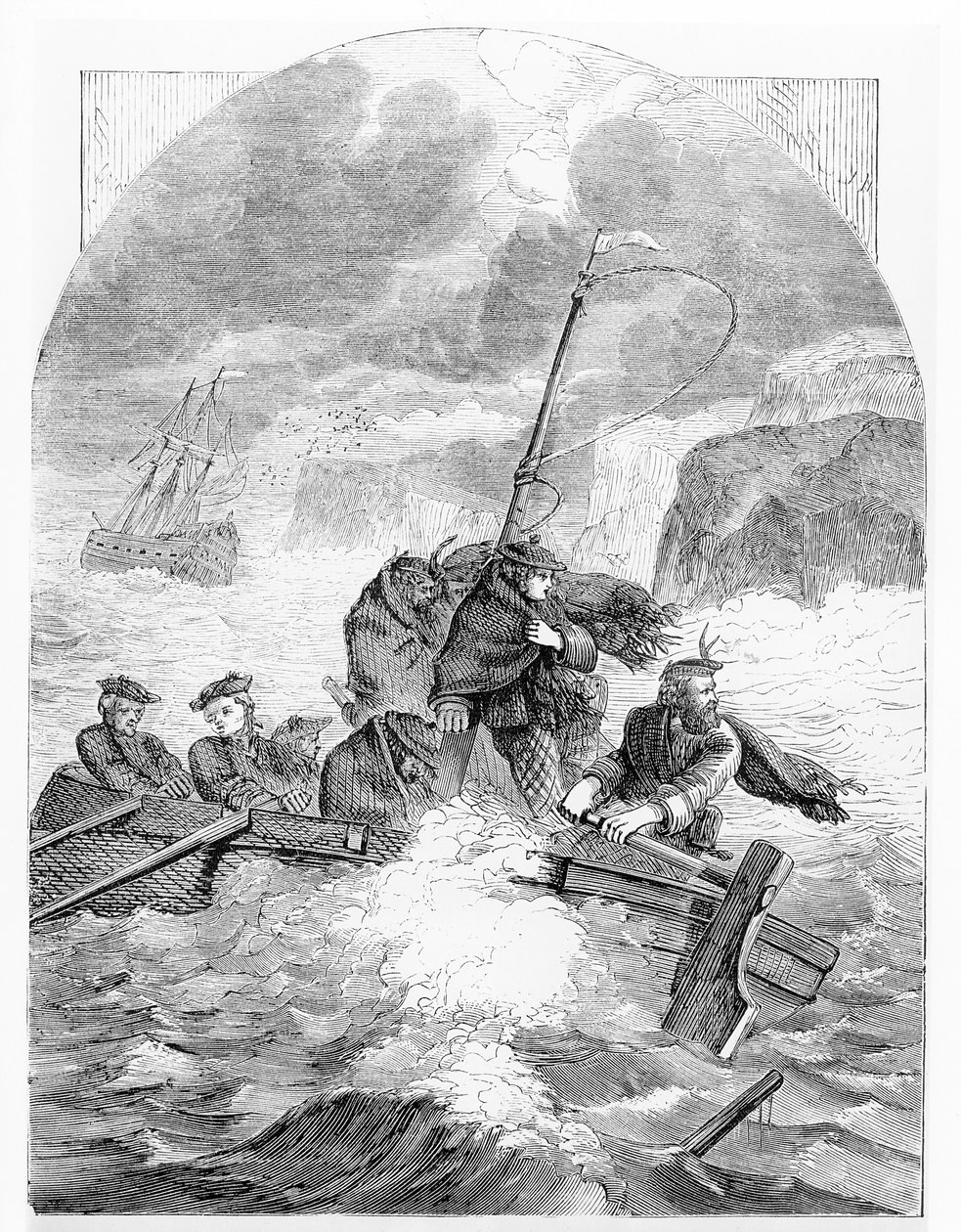 The Escape of the Young Pretender by English School