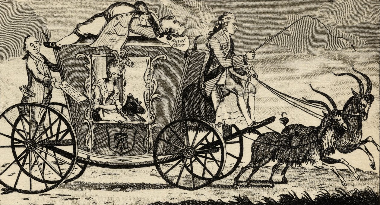 The New Vis a Vis, or Florizel Driving Perdita, from the Ramblers Magazine, August 1783 by English School