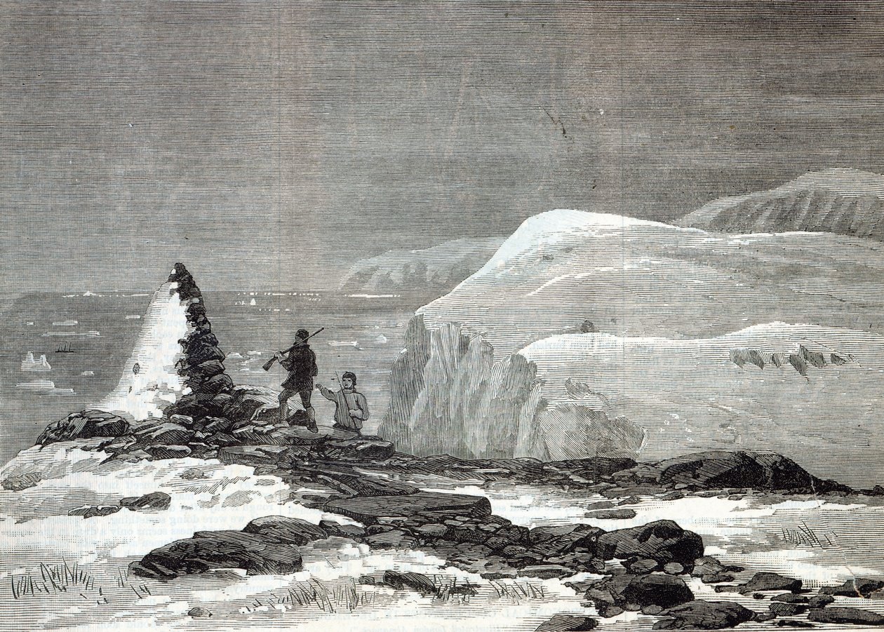 The Cruise of the Pandora: Cairn Erected by Captain Nares at Cape Isabella, from 