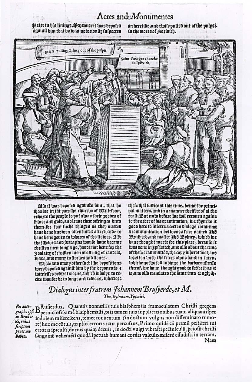 Thomas Bilney is Dragged from the Pulpit, from 