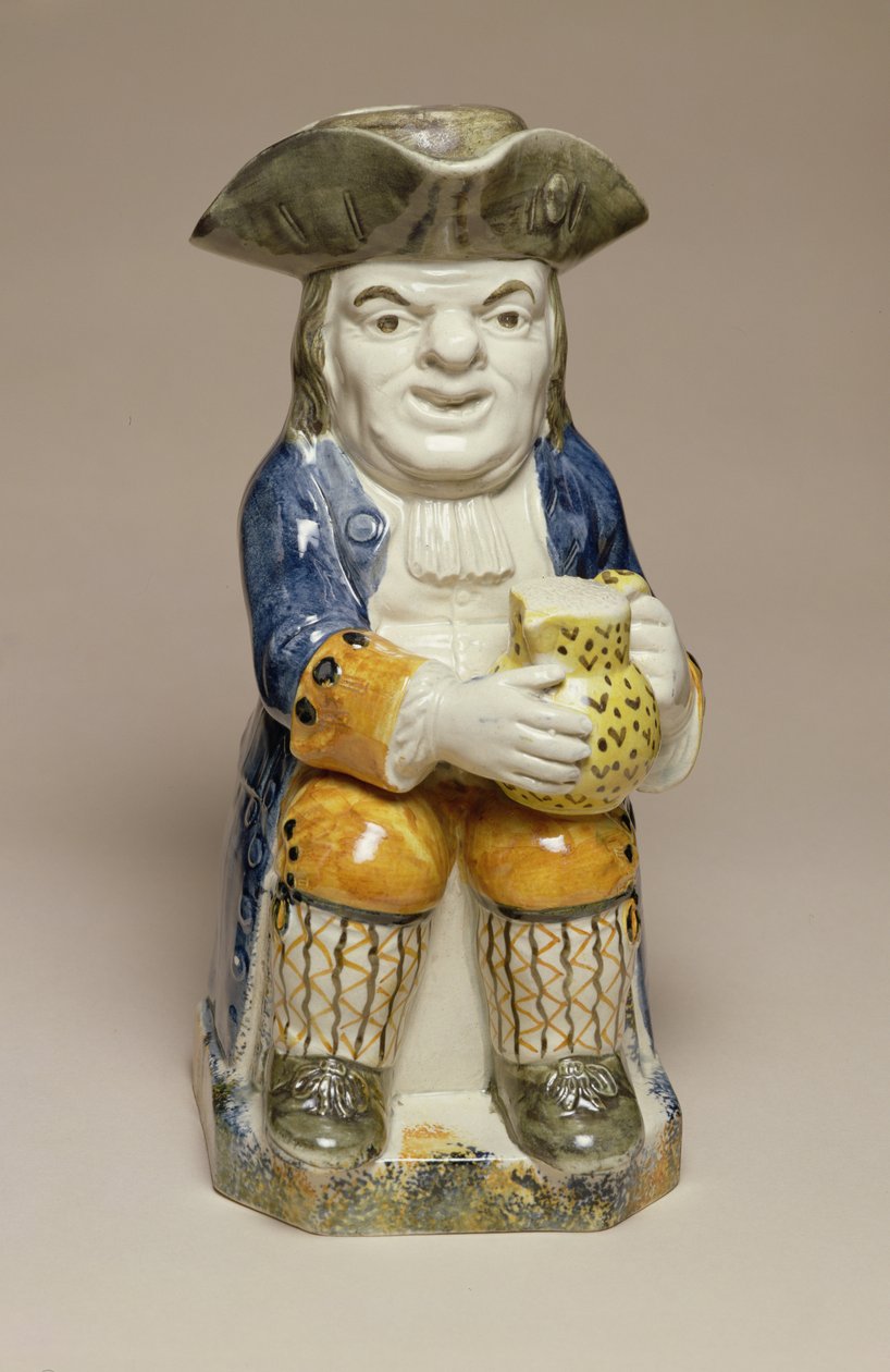 Toby Jug, made in Staffordshire, c.1790-1810 by English School
