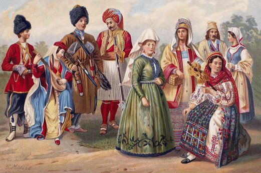 Types of East and North European Races, from The History of Mankind, Vol.III, by Prof. Friedrich Ratzel, 1898 by English School