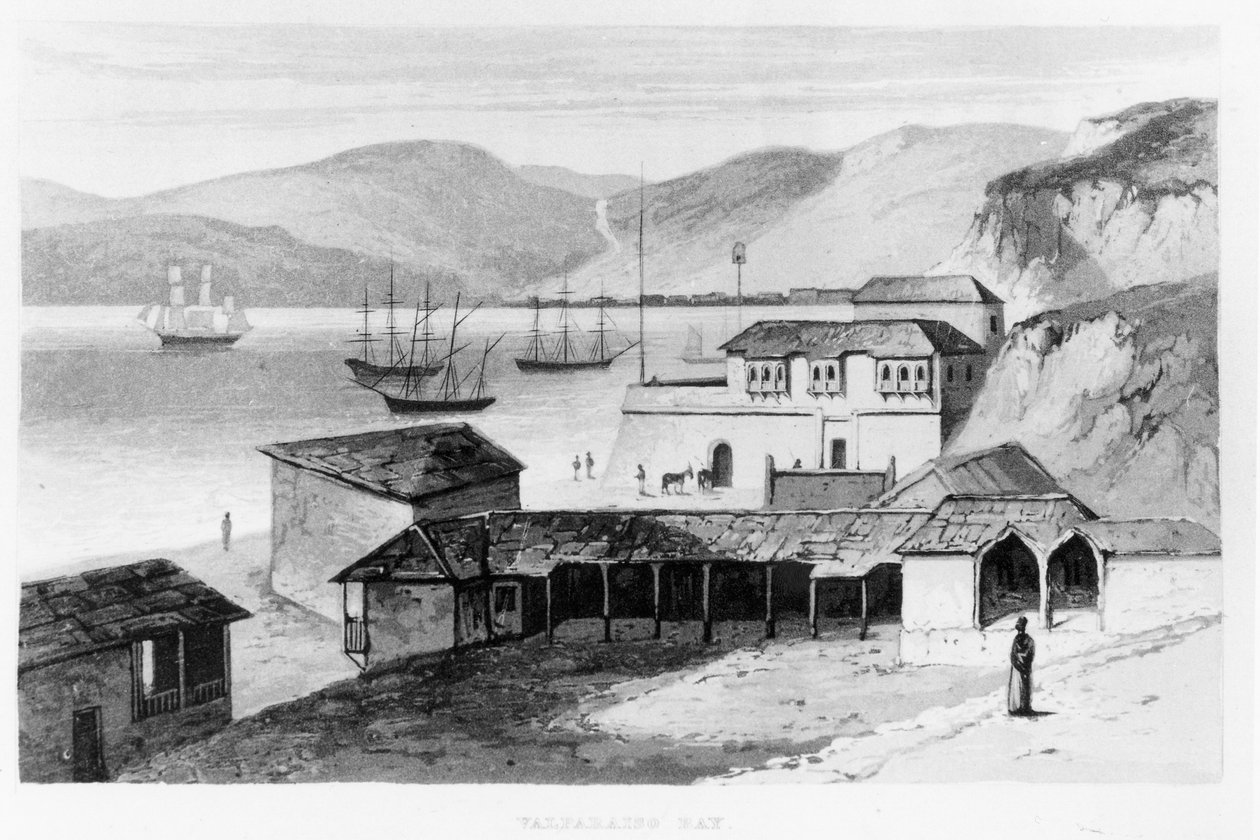 Valparaiso Bay in c.1820, from 