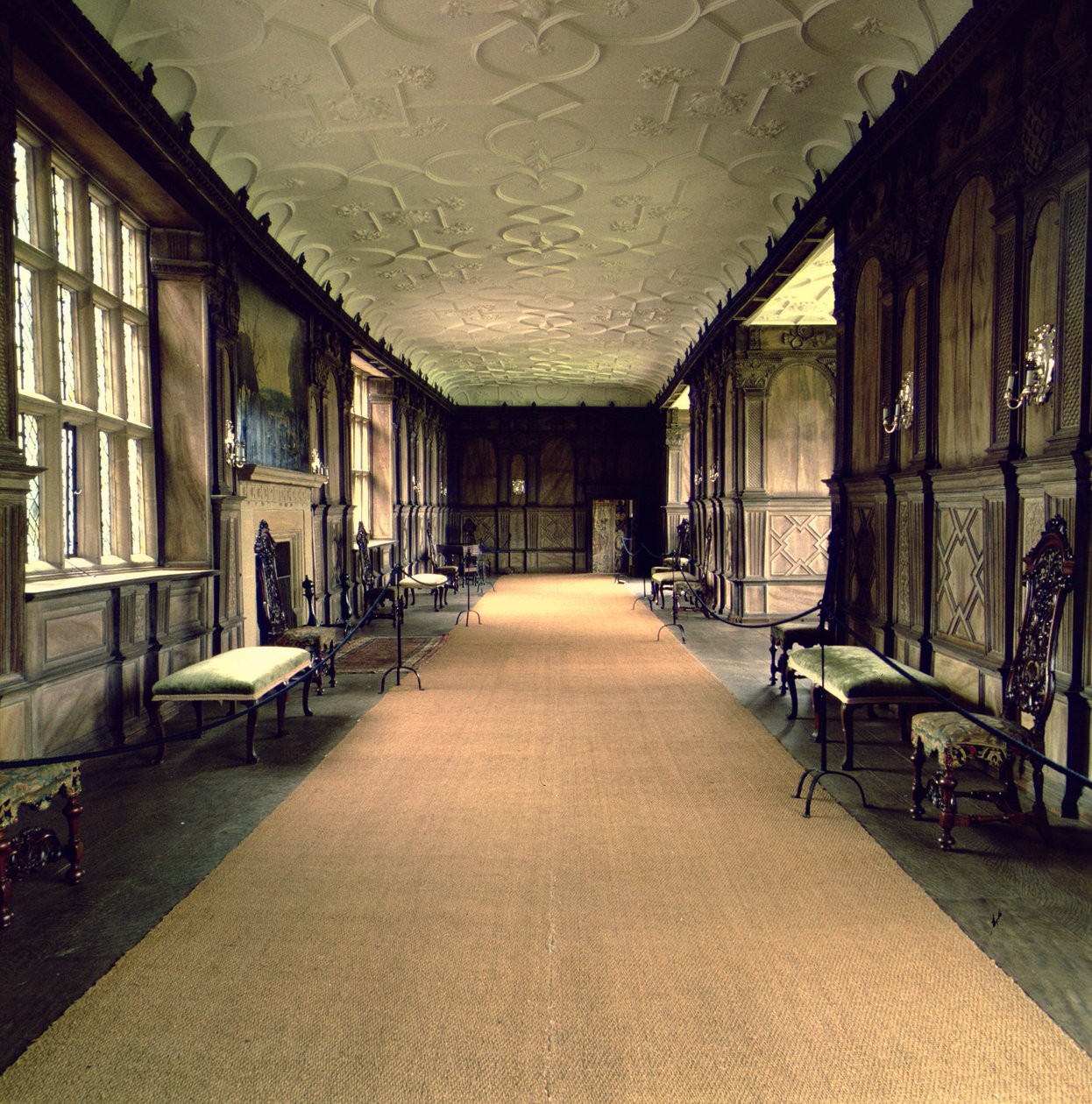 View of the Long Gallery, Late 16th-Early 17th Century by English School