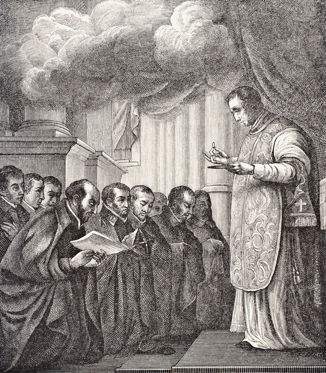 Vow of the first Companions of St. Ignatius by English School