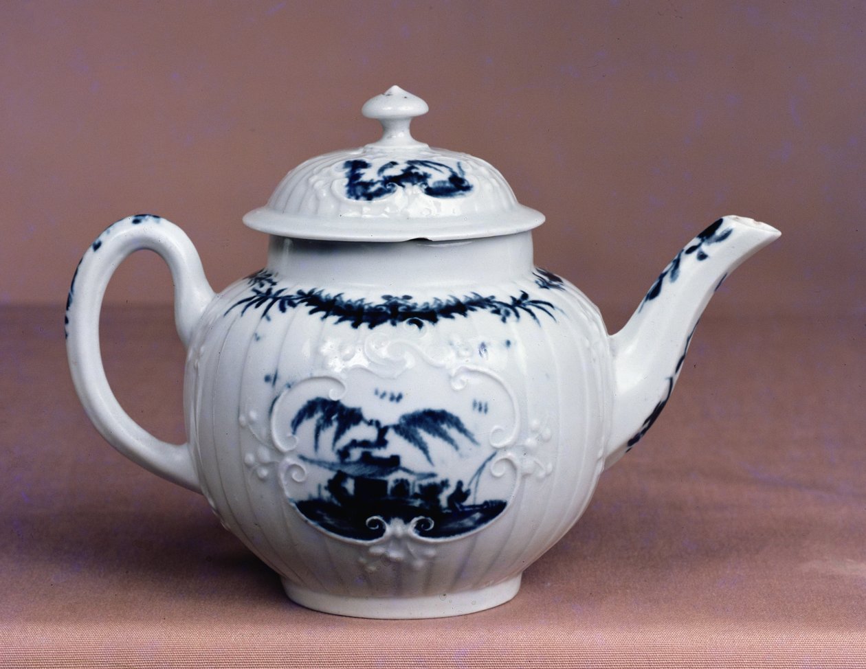 Worcester teapot, c.1755 by English School