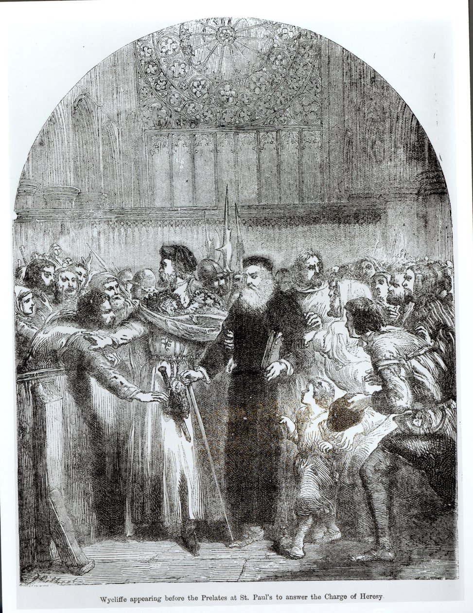 Wycliffe appearing before the Prelates at St. Paul