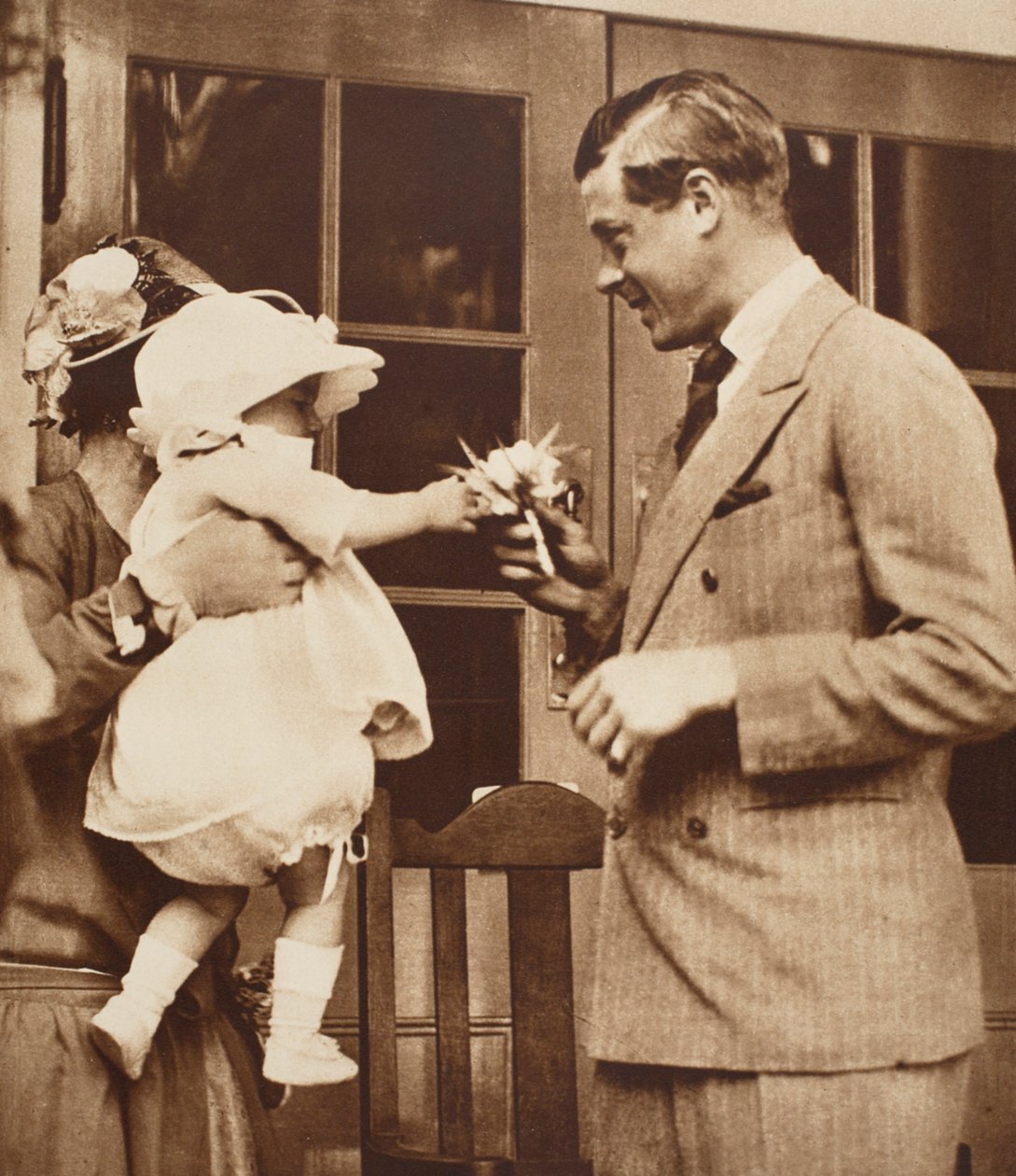 A Child Hands King Edward VIII a Bouquet at Enham Village Centre, 1926 by English Photographer