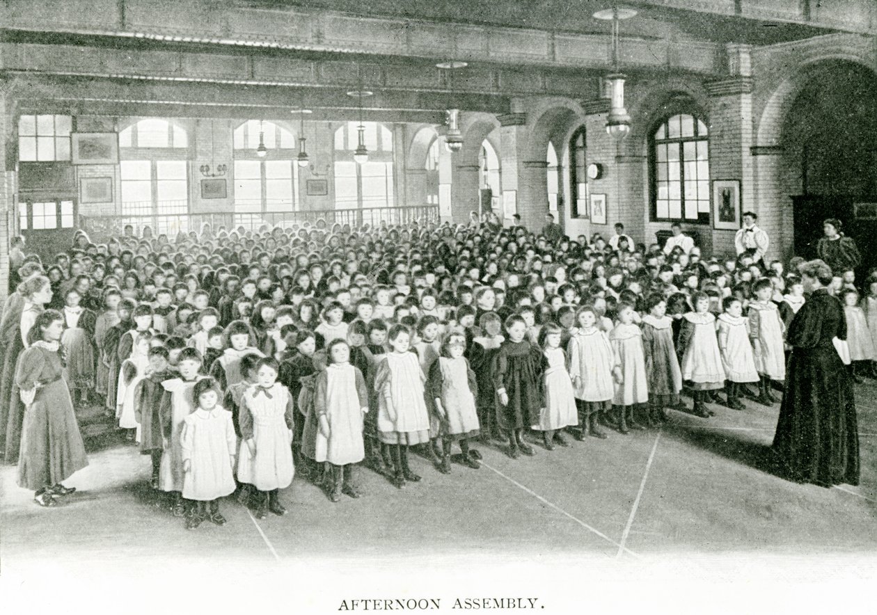 Afternoon Assembly, c.1900 by English Photographer