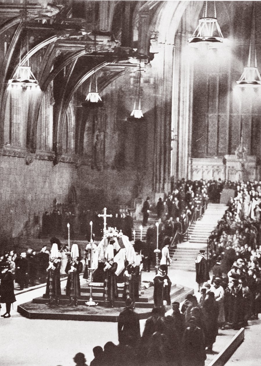George V Lying in State in Westminster Hall, 1936 by English Photographer
