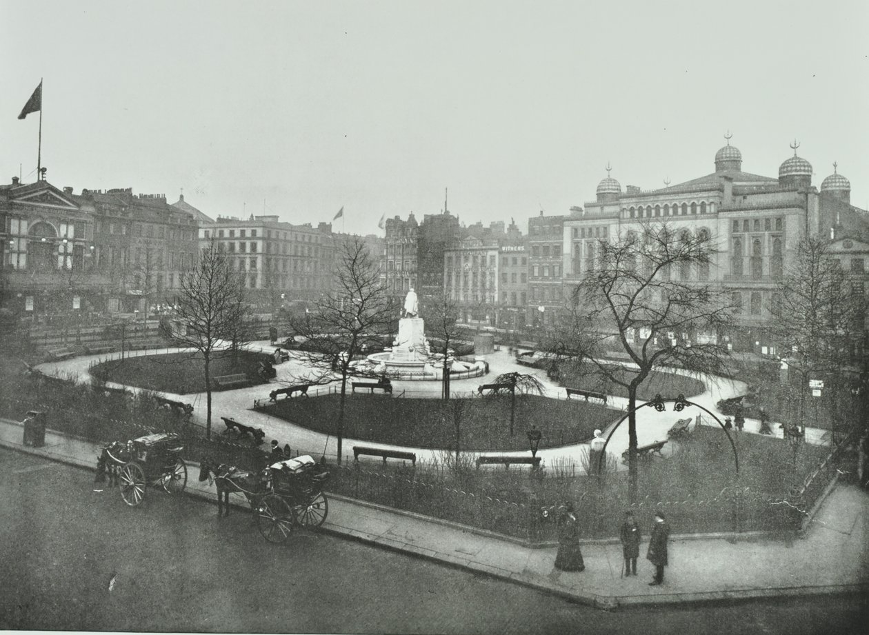 Leicester Square, Westminster: looking north east, 1896 by English Photographer