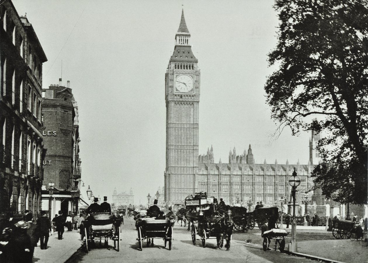 Parliament Square, Westminster: looking to Bridge Street, 1895 by English Photographer