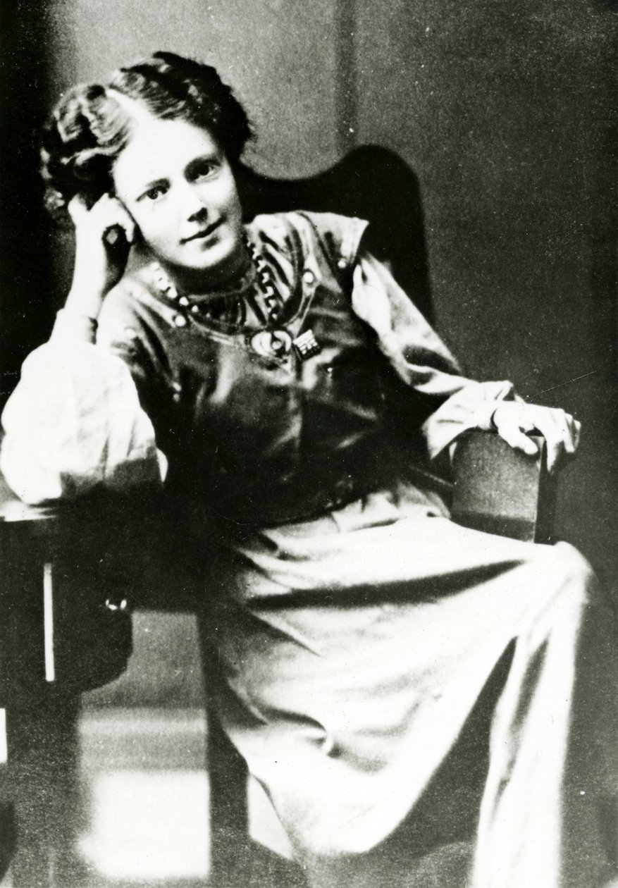 Portrait of Mary Eleanor Gawthorpe, c.1909 by English Photographer