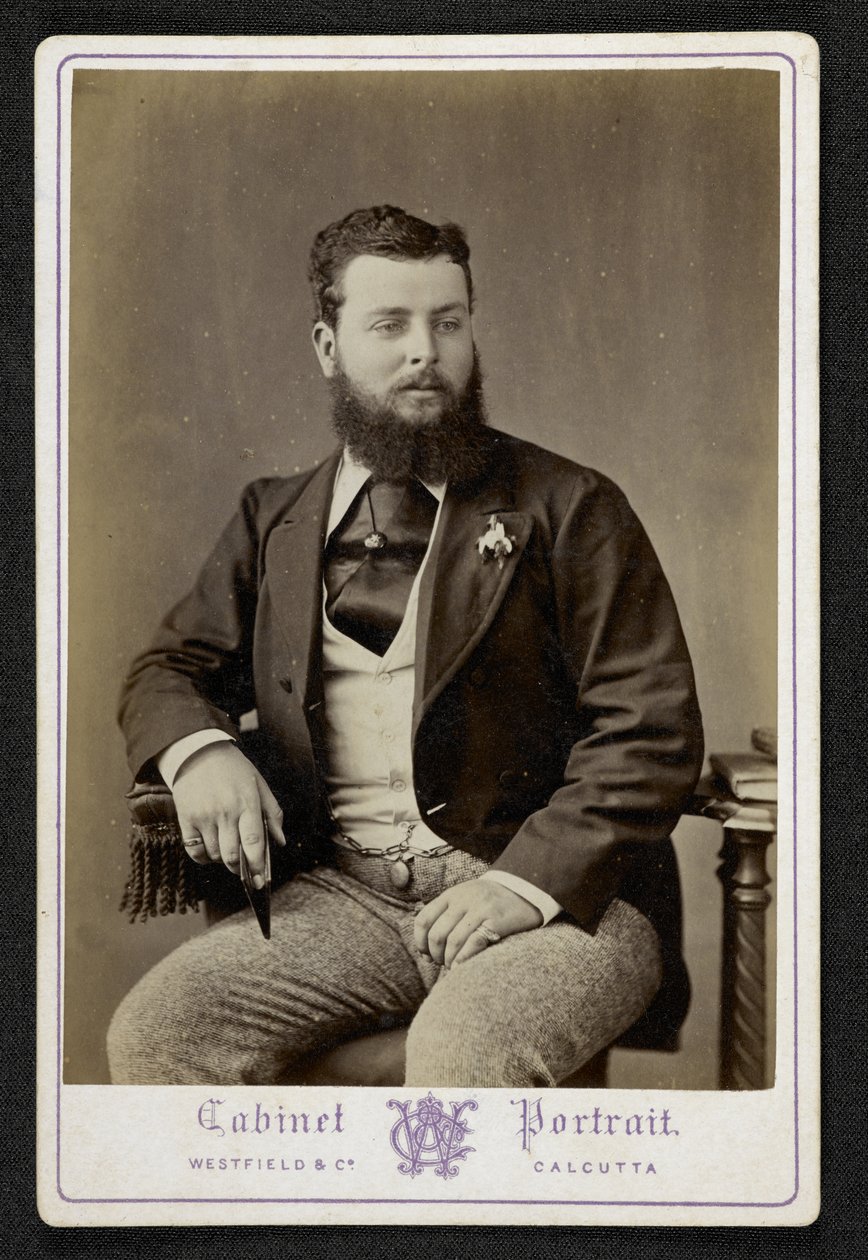 Portrait of Mr Godfrey Freeman, indigo planter, Lohurria, Bihar, photographed in Calcutta by English Photographer