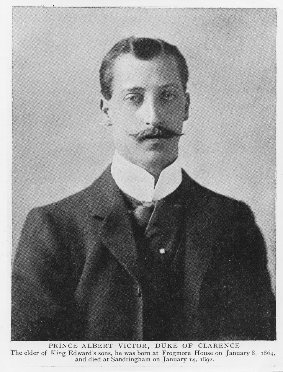Prince Albert Victor, Duke of Clarence and Avondale (1864-92) by English Photographer