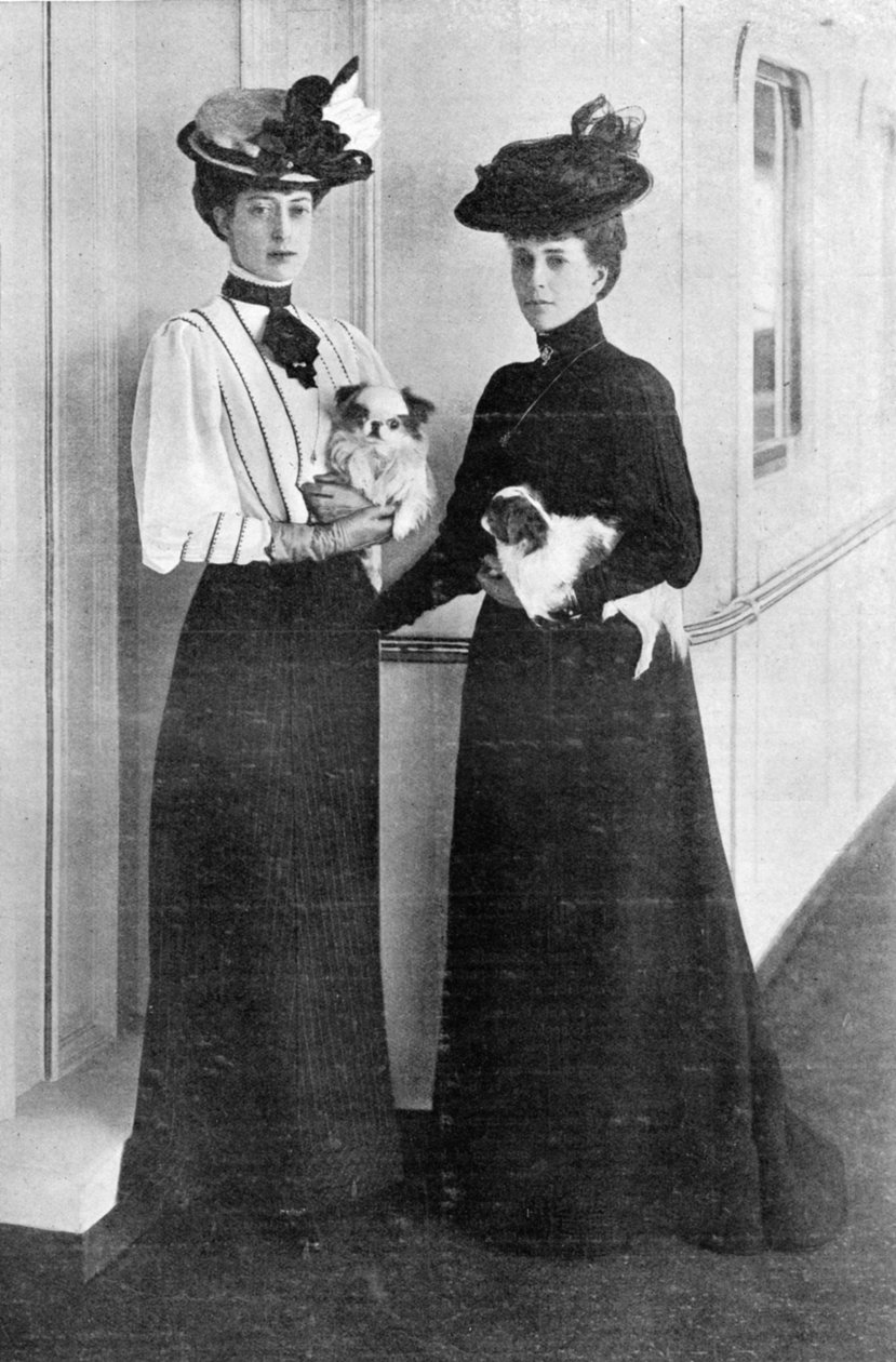 The Latest Portraits of Her Majesty and of Princess Victoria of Wales, frontcover of The Graphic, October 27th 1906 by English Photographer