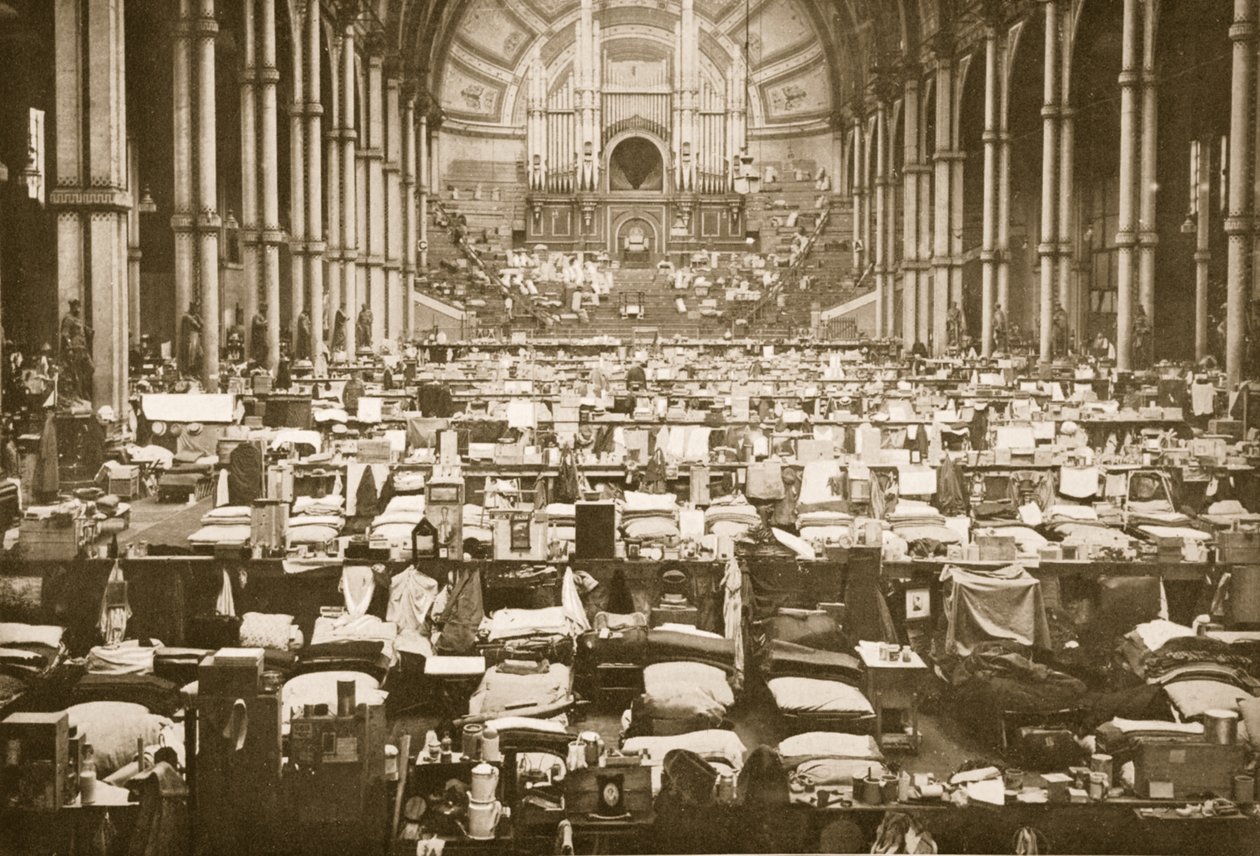 The Sleeping Hall, Alexandra Palace, illustration from German Prisoners in Great Britain by English Photographer