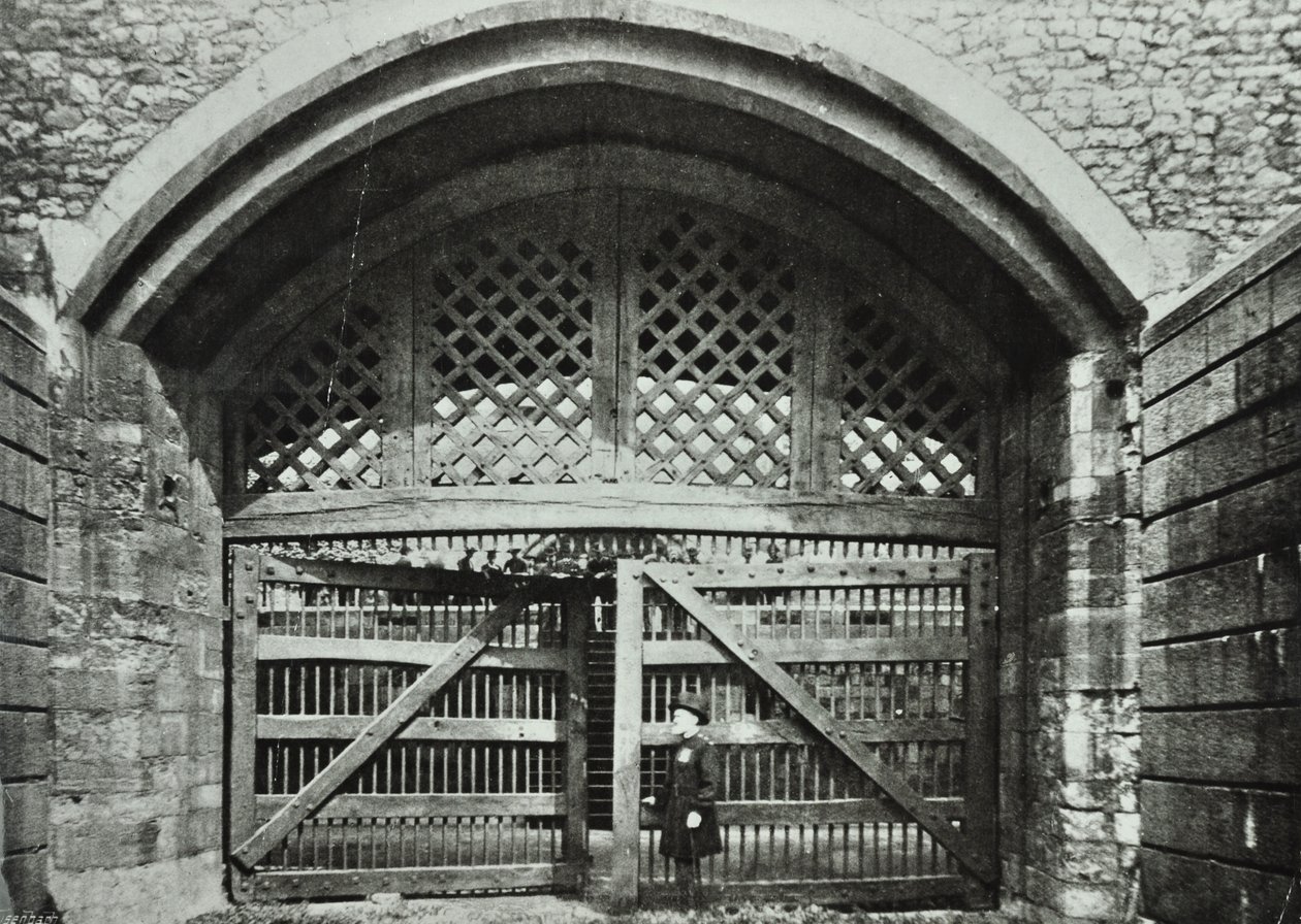 Tower of London: Traitors Gate, 1890 by English Photographer