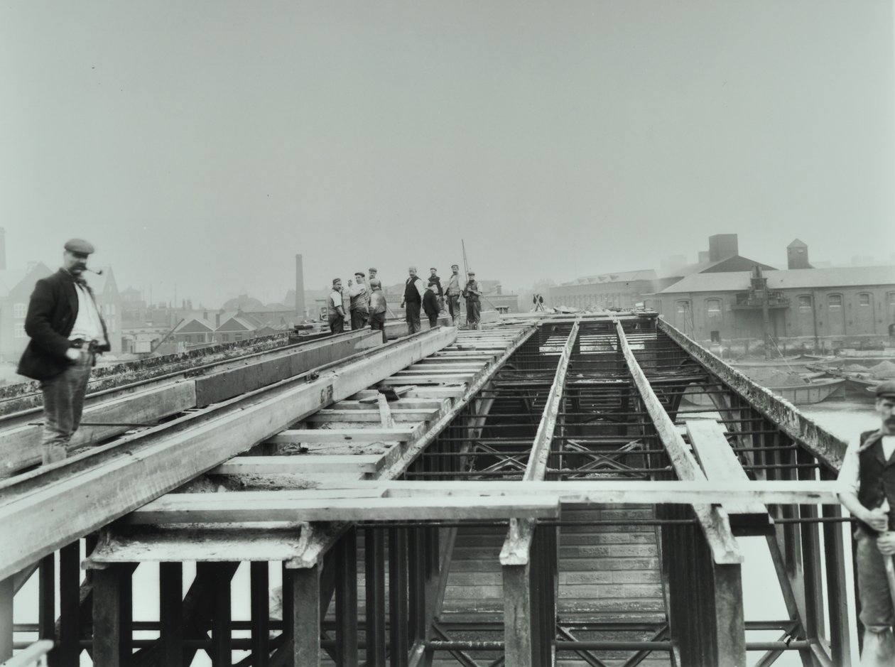 Vauxhall Bridge: Demolition, 1898 by English Photographer
