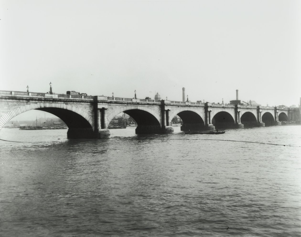 Waterloo Bridge: View from the North Bank, 1895 by English Photographer