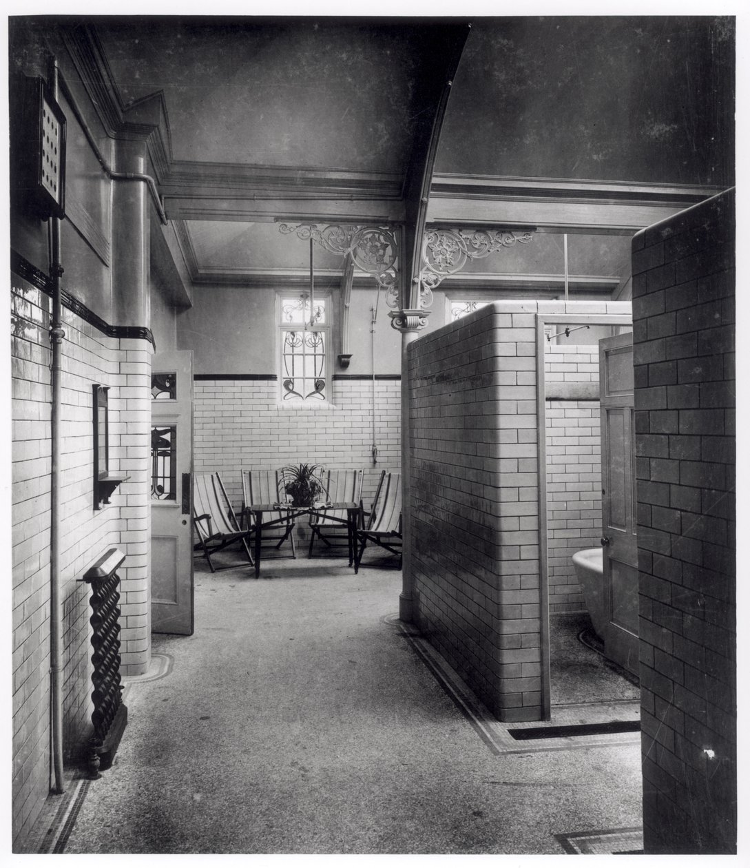 Private Cubicles and Waiting Area of Bramley Baths, Leeds by English Photographer English Photographer