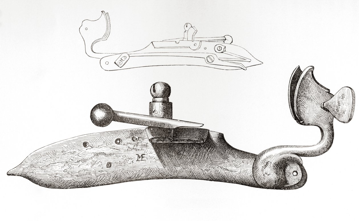 17th Century Matchlock by English School