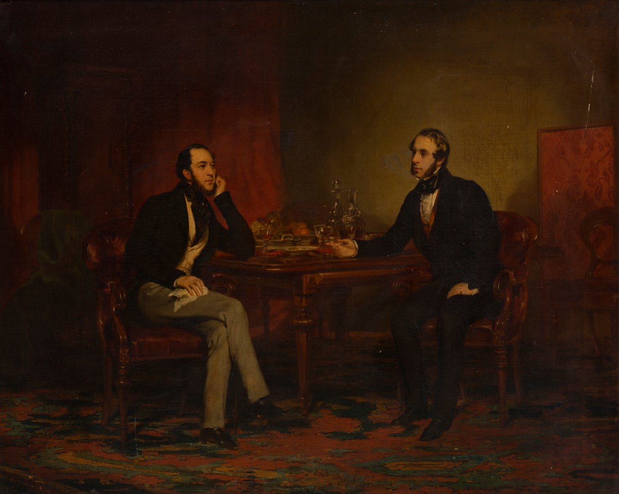 A Conversation Piece, c.1840 by English School