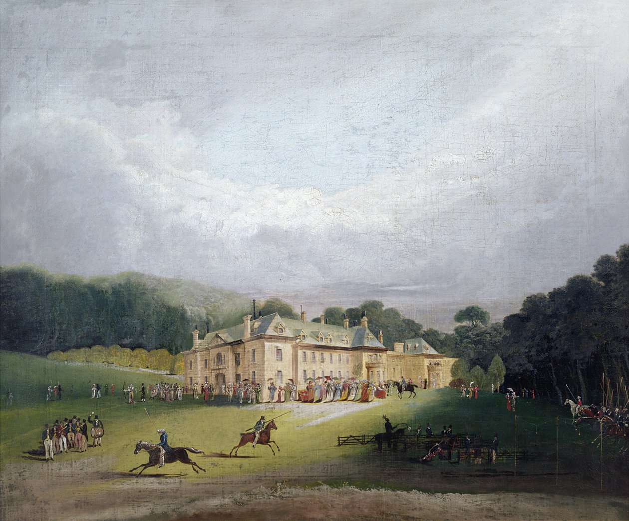 A Fete at Firle, where the ancient game of Quintain was revived, 1827 by English School